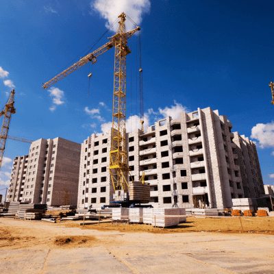 Commercial construction jobsite for engineered fill services