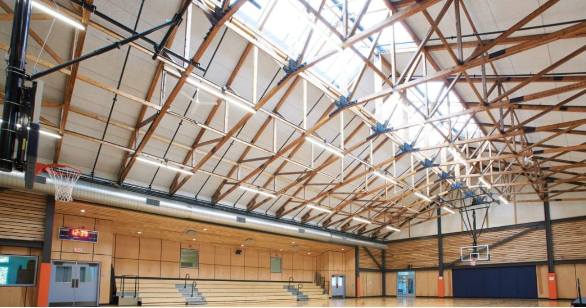 tectum-roof-deck-gym Tectum roof deck installation for gym