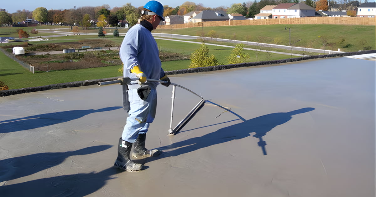 LWIC roof deck contractor completing a roof deck installation project