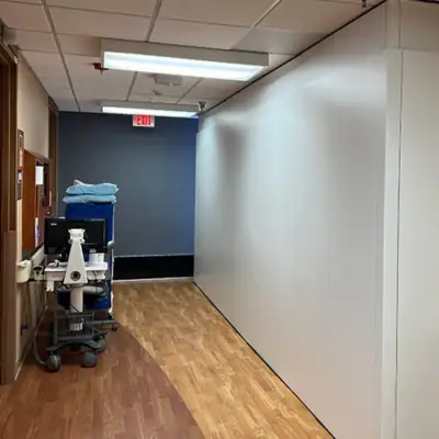swiftwall-healthcare-containment-temporary-walls Temporary wall systems by SwiftWall used for healthcare containment and compliance